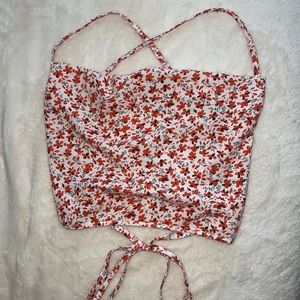 floral print top